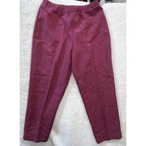 NWT JC Penney DonnKenny Magenta/ Light Rose Medical Pants16P